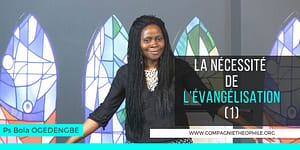 La nécessité de l'évangélisation